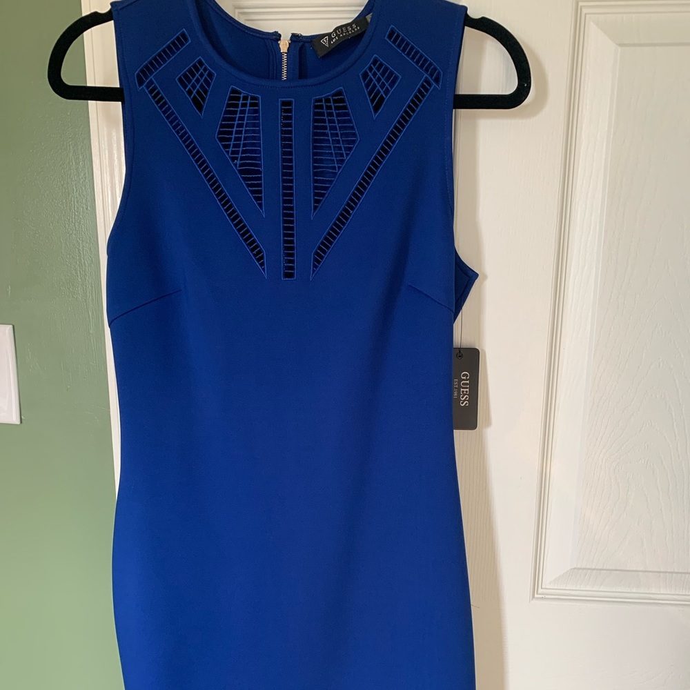 Royal blue cocktail dress